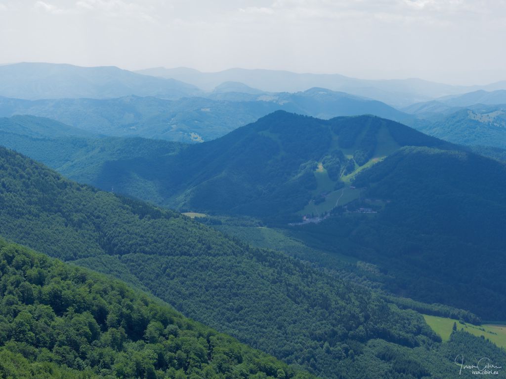 Výhľad z Kľaku, už sme takmer tam...