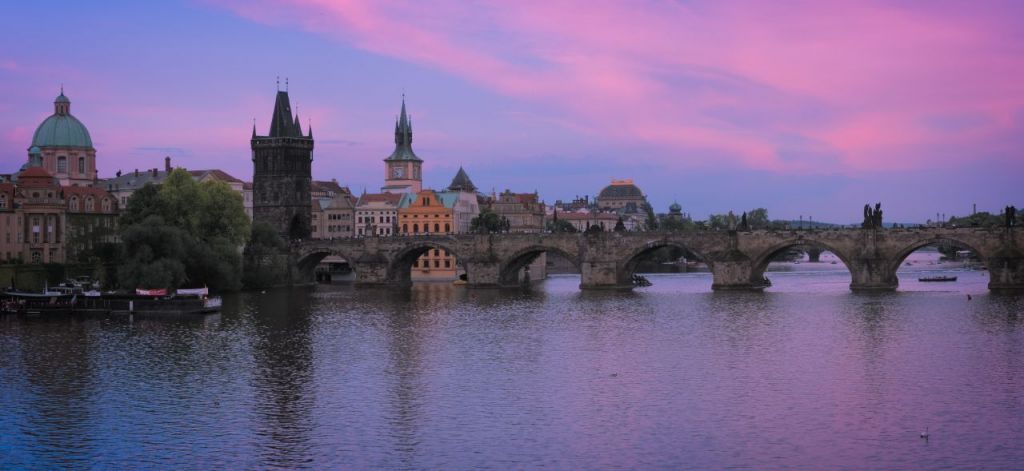 The Charles bridge panorama