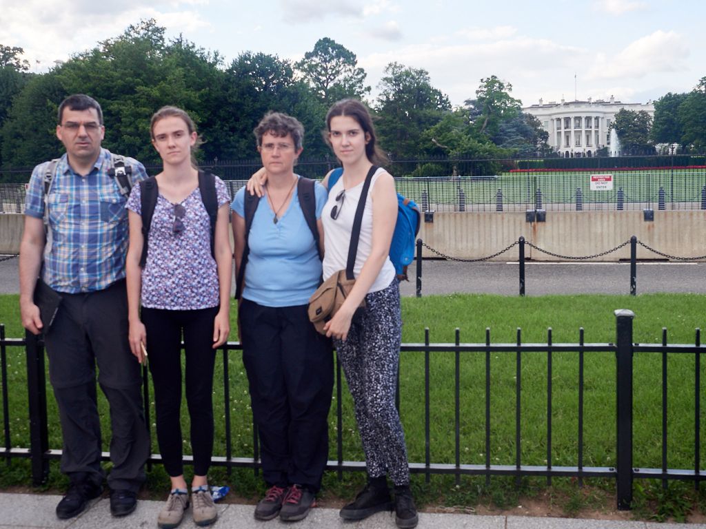 In front of the White House